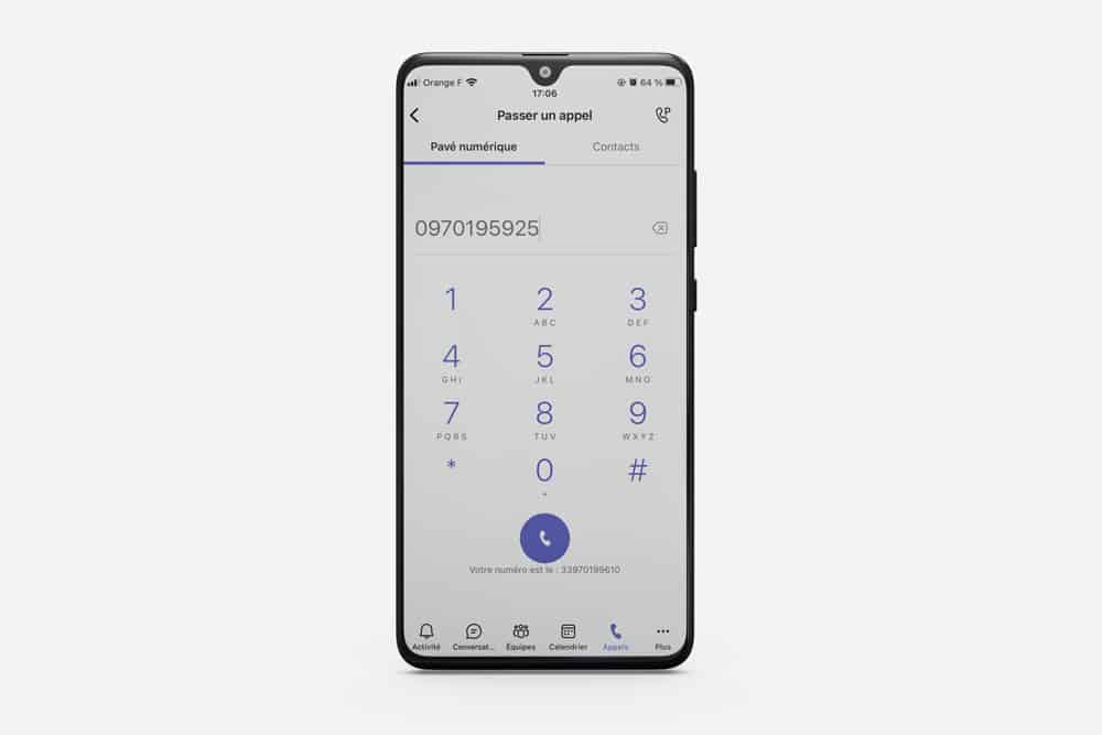 Simulez votre abonnement téléphonique sur Teams