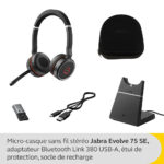 Jabra Evolve 75 avec Socle de recharge