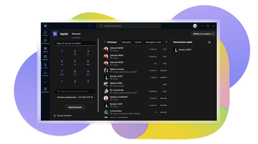 TeamsPhony - Interface téléphonique