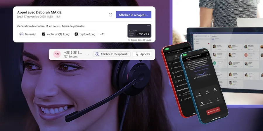 Enregistrement d'appels téléphoniques dans Teams - IA