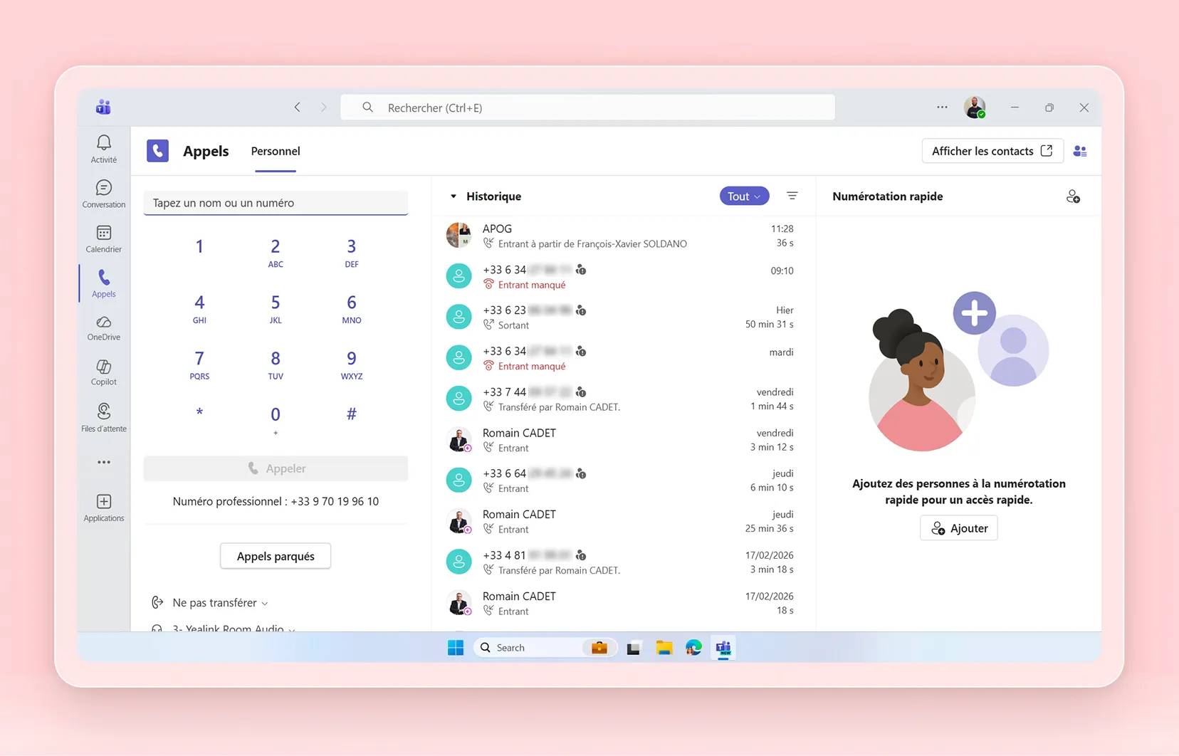 Ligne directe - TeamsPhony